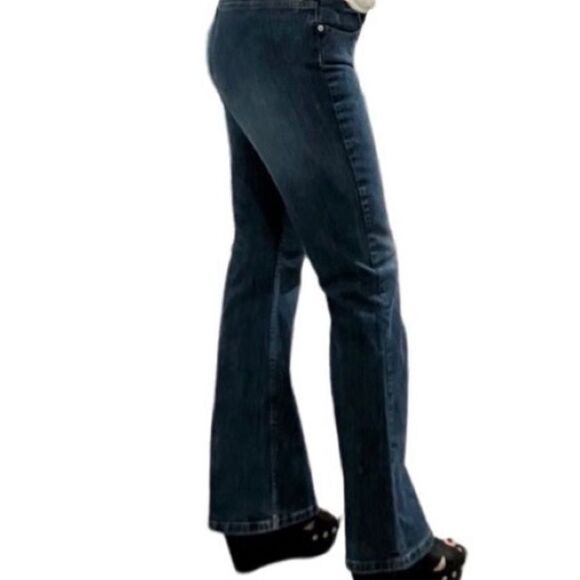 Y2K Tommy Hilfiger Mid Rise Flare Leg No Pockets  Baby Bootcut Flare Jean 11 - Picture 1 of 16
